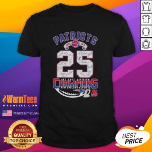 Nice 2025 13-3 AFC East Division Champions New England Patriots All Signatures T-Shirt