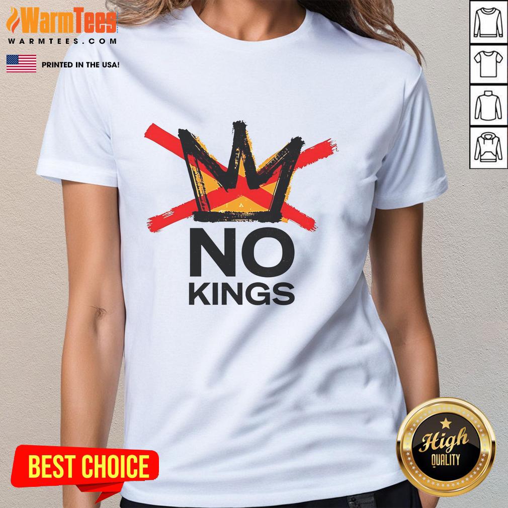 Nice Anti-Establishment No Kings T-Shirt - Image 3