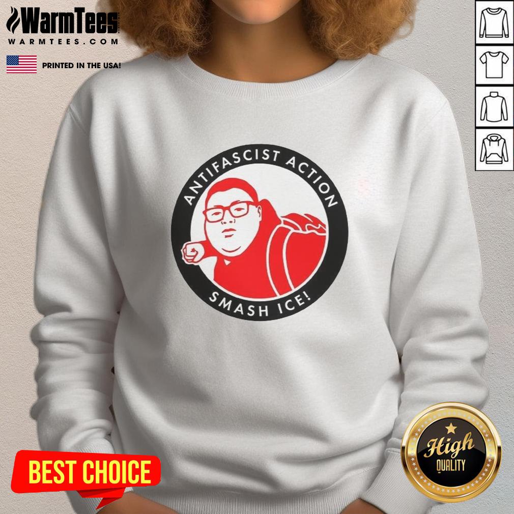 Nice Antifascist Action Smash Ice T-Shirt - Image 5