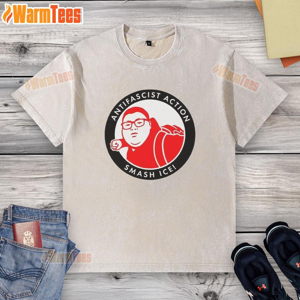 Nice Antifascist Action Smash Ice T-Shirt - Image 6