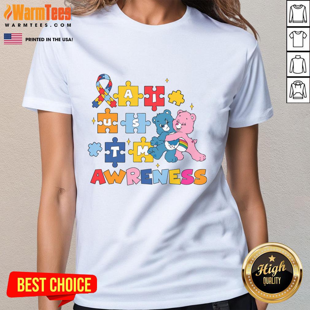 Nice Bears Autism Awareness Autism Puzzle Pieces T-Shirt - Image 3