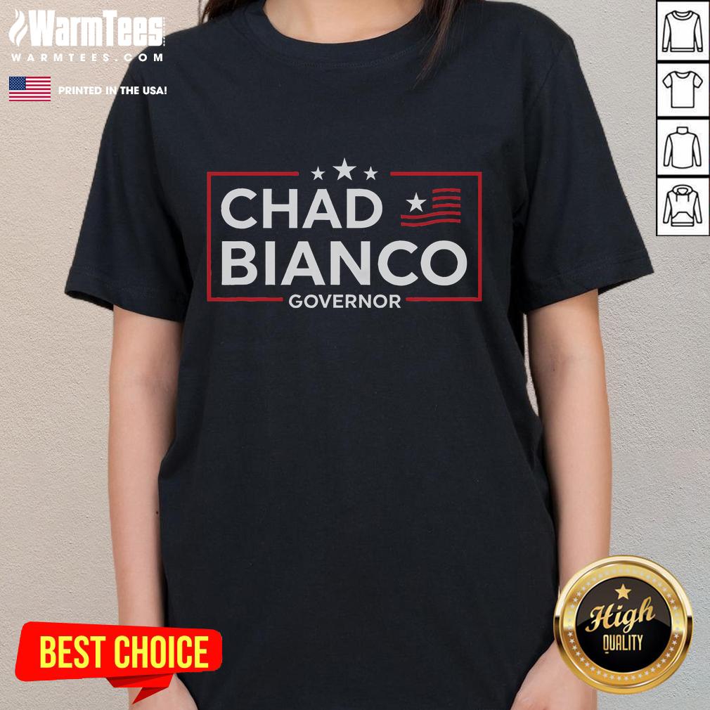 Nice Bianco For Governor 2026 California Chad Bianco T-Shirt - Image 3