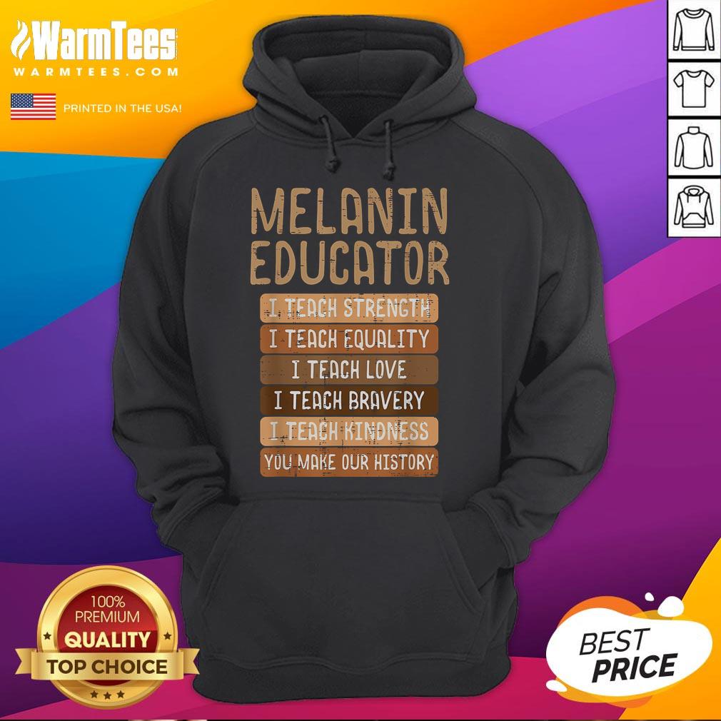 Nice Black History Melanin Educator Teach African Pride T-Shirt - Image 2