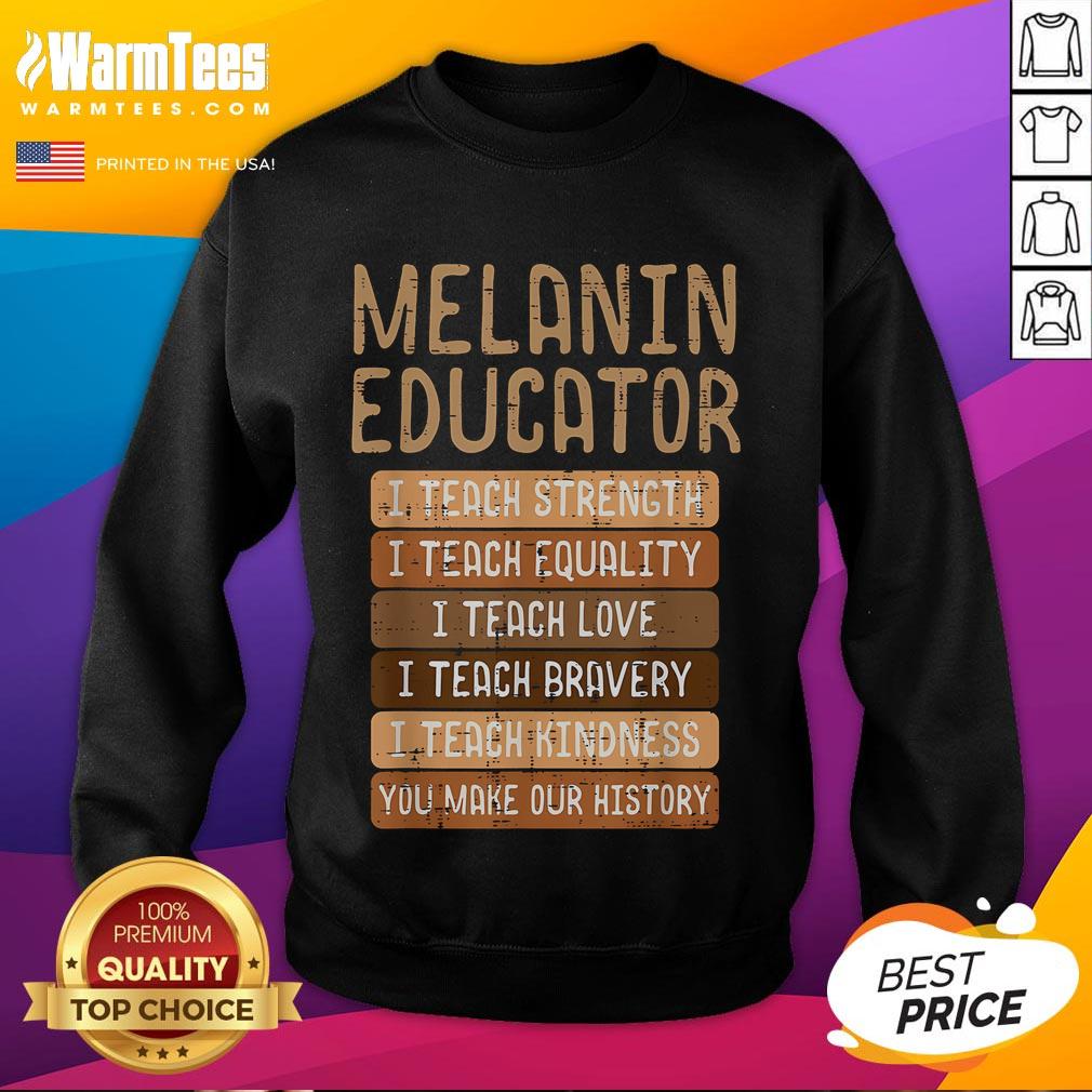Nice Black History Melanin Educator Teach African Pride T-Shirt - Image 5