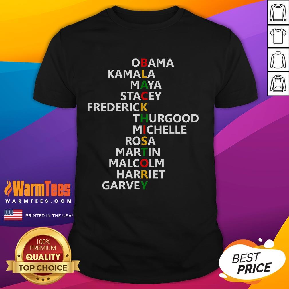 Nice Black History Month Leaders Black History Month T-Shirt