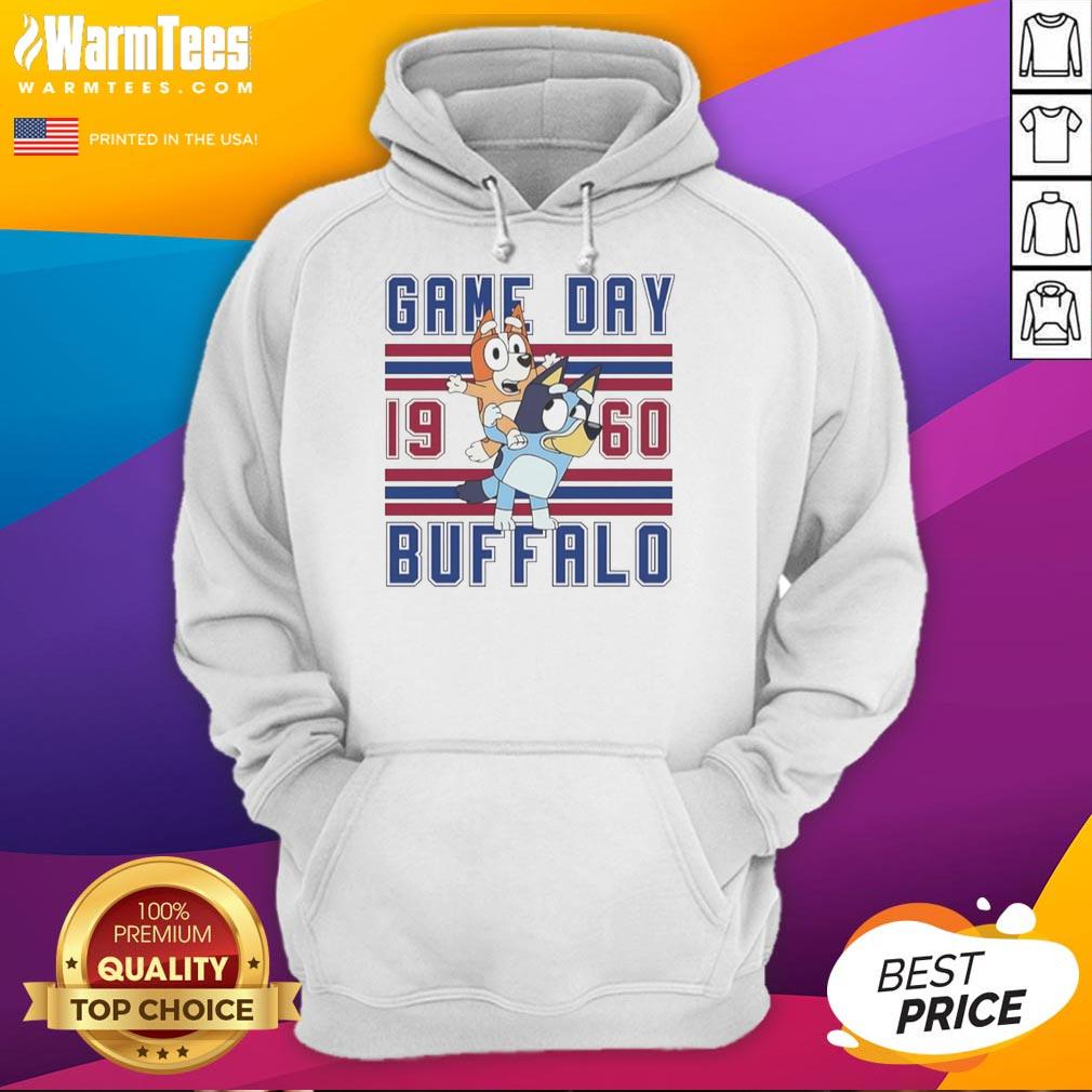 Nice Bluey And Bingo Buffalo Bulls Football Game Day 1960 Retro Style T-Shirt - Image 2