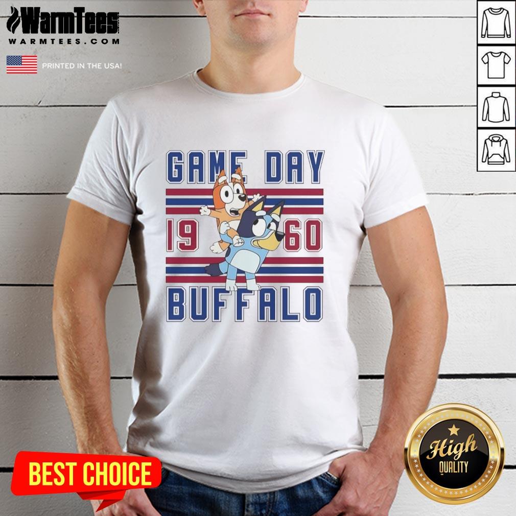 Nice Bluey And Bingo Buffalo Bulls Football Game Day 1960 Retro Style T-Shirt