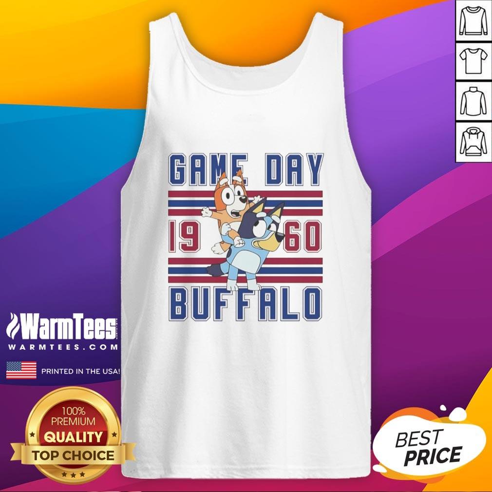 Nice Bluey And Bingo Buffalo Bulls Football Game Day 1960 Retro Style T-Shirt - Image 4
