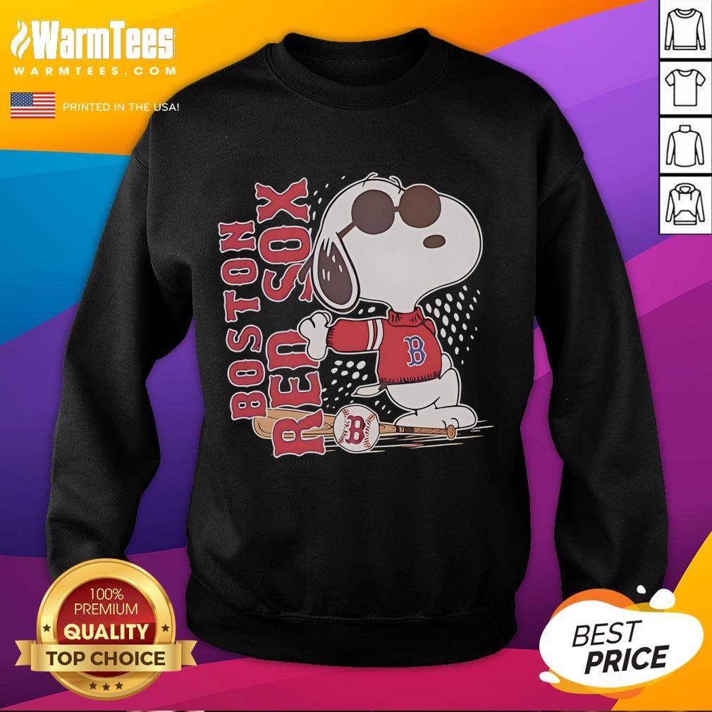 Nice Boston Red Sox And Snoopy Cool Baseball T-Shirt - Image 5
