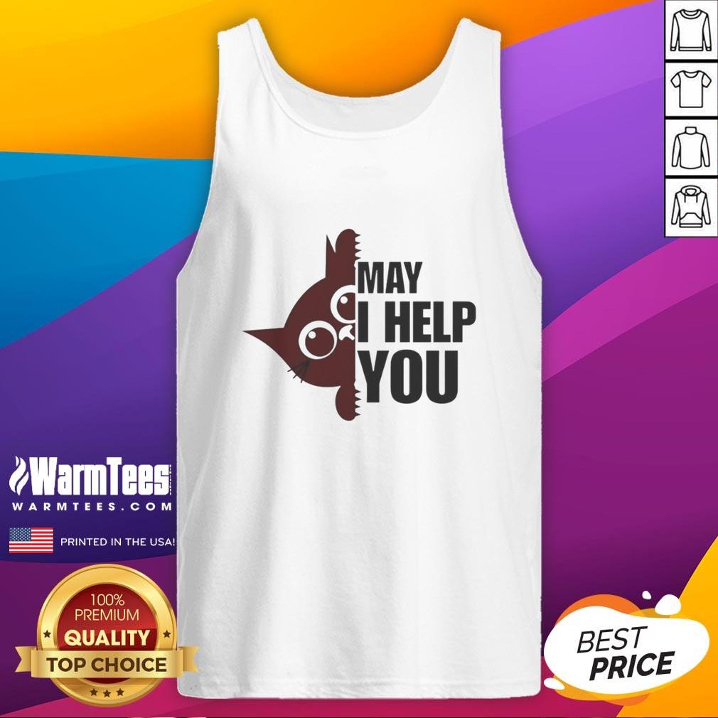 Nice Cat May I Help You T-Shirt - Image 4