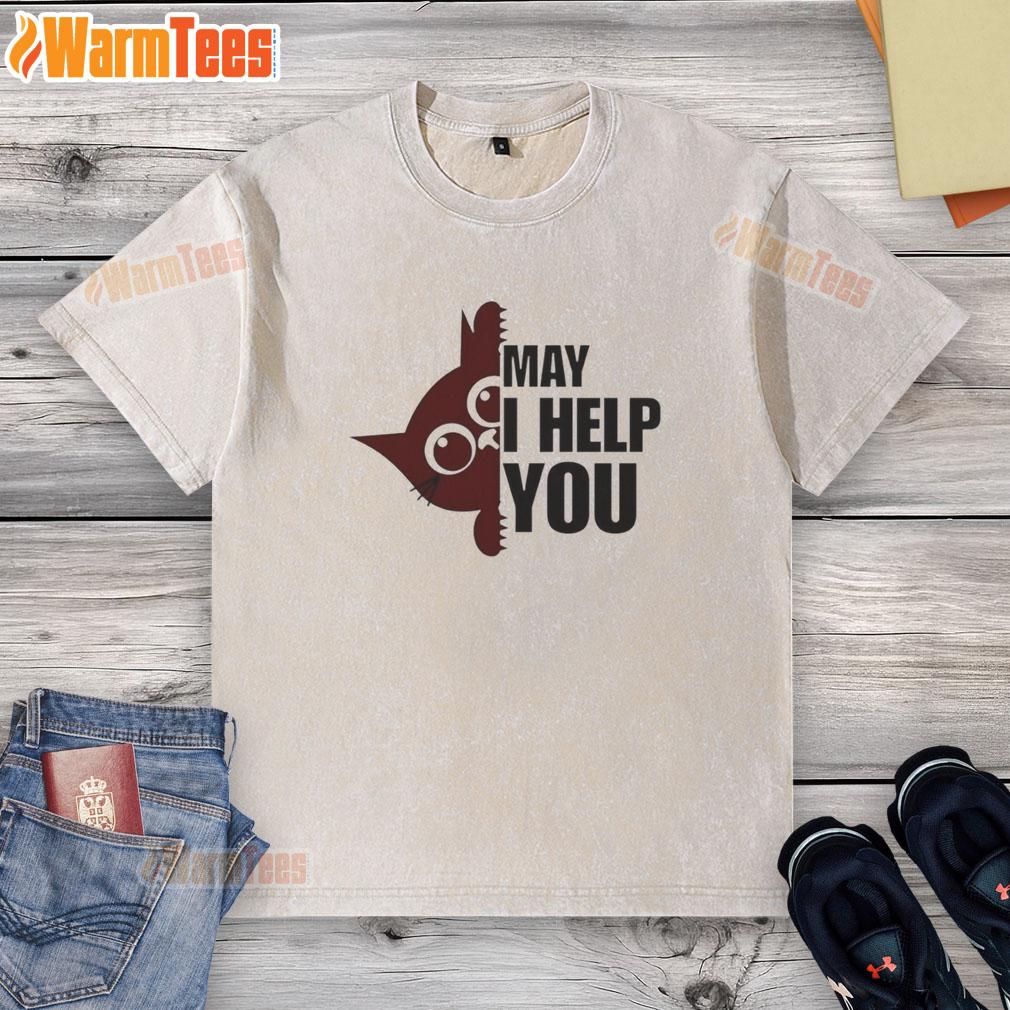 Nice Cat May I Help You T-Shirt - Image 6