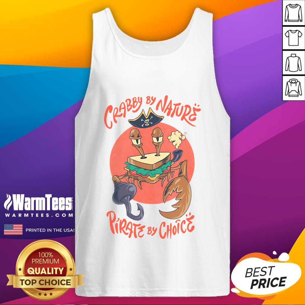 Nice Crabby By Nature Pirate By Choice Crimson Crust Sandwich Crab T-Shirt - Image 4
