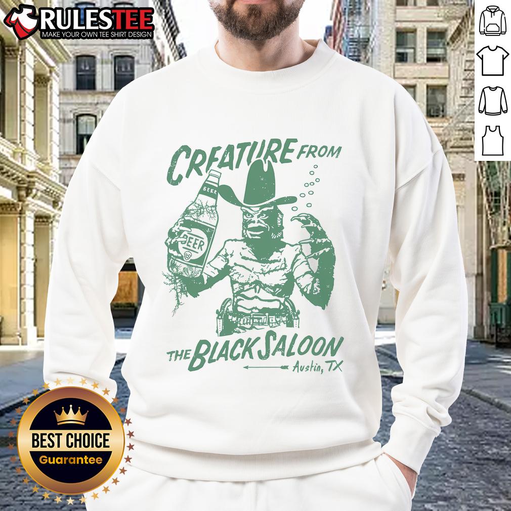 Nice Crfature From Black Lagoon Saloon Austin TX T-Shirt - Image 5
