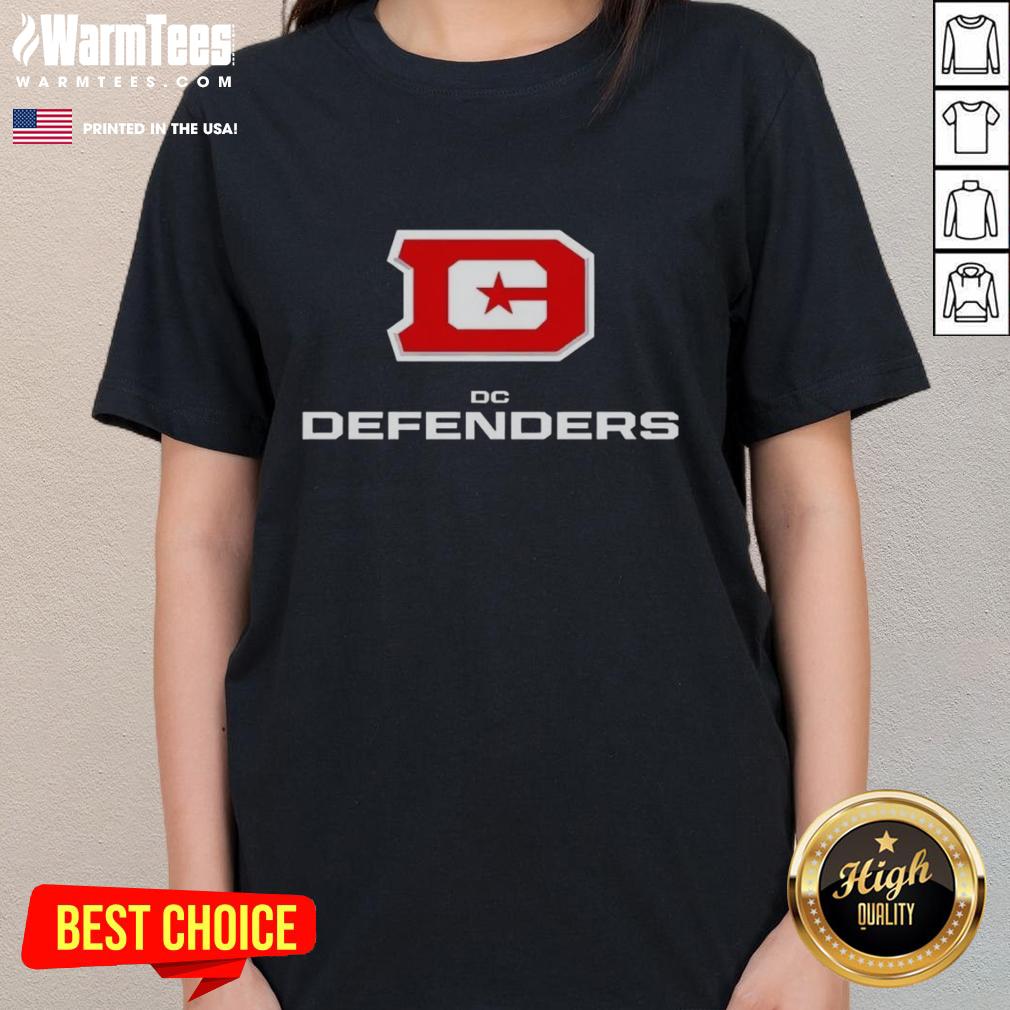 Nice DC Defenders Lockup Logo T-Shirt - Image 3