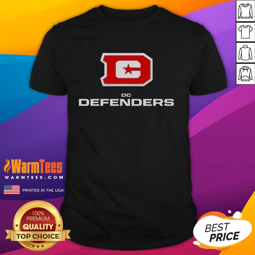 Nice DC Defenders Lockup Logo T-Shirt