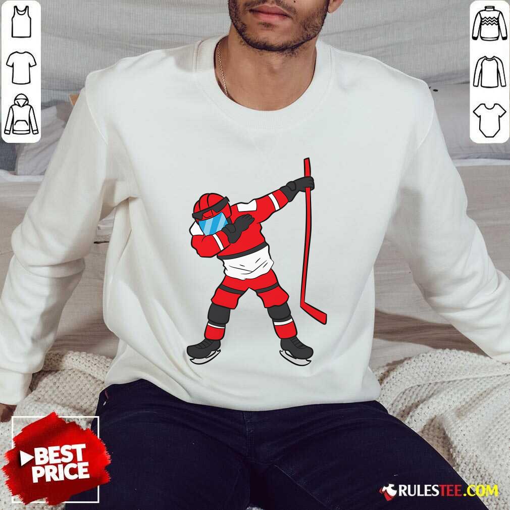Nice Dabbing Hockey Player Hockey Son Ice Hockey T-Shirt - Image 4