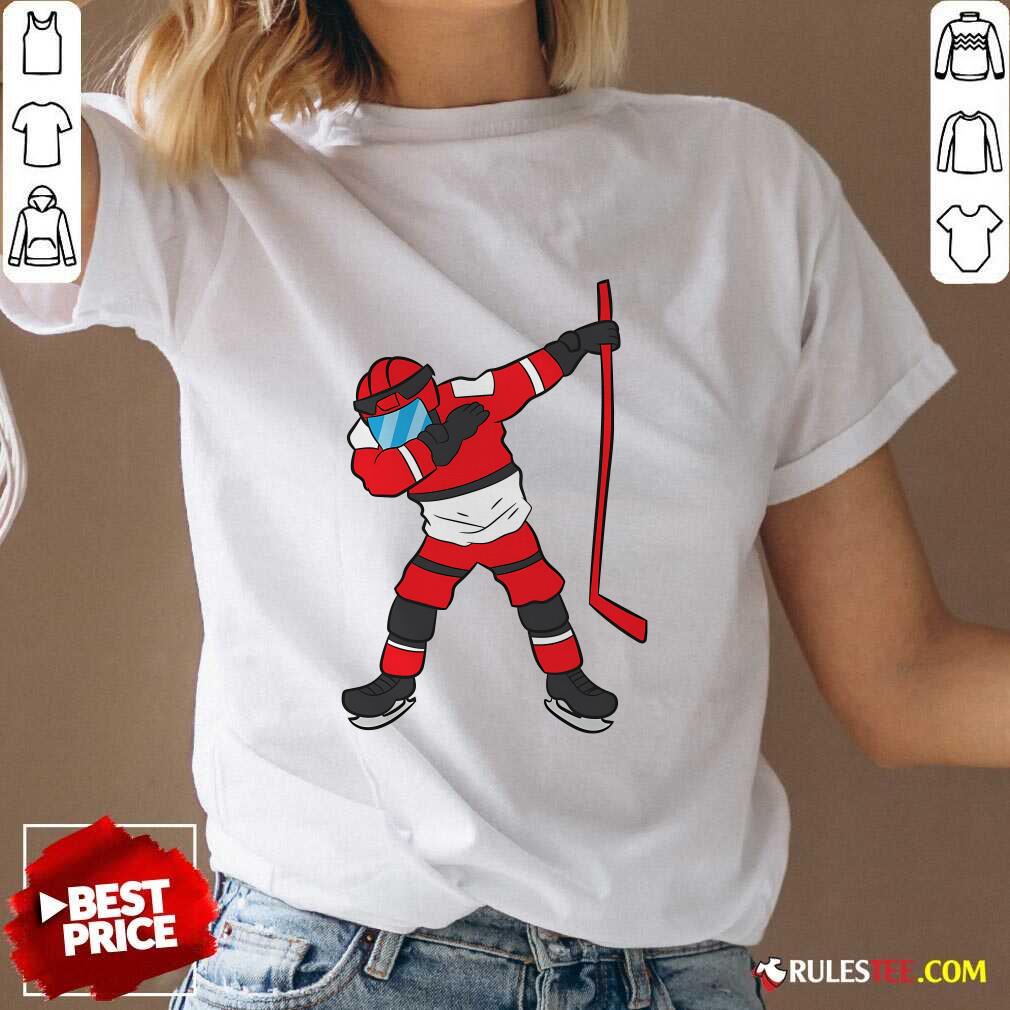 Nice Dabbing Hockey Player Hockey Son Ice Hockey T-Shirt - Image 2