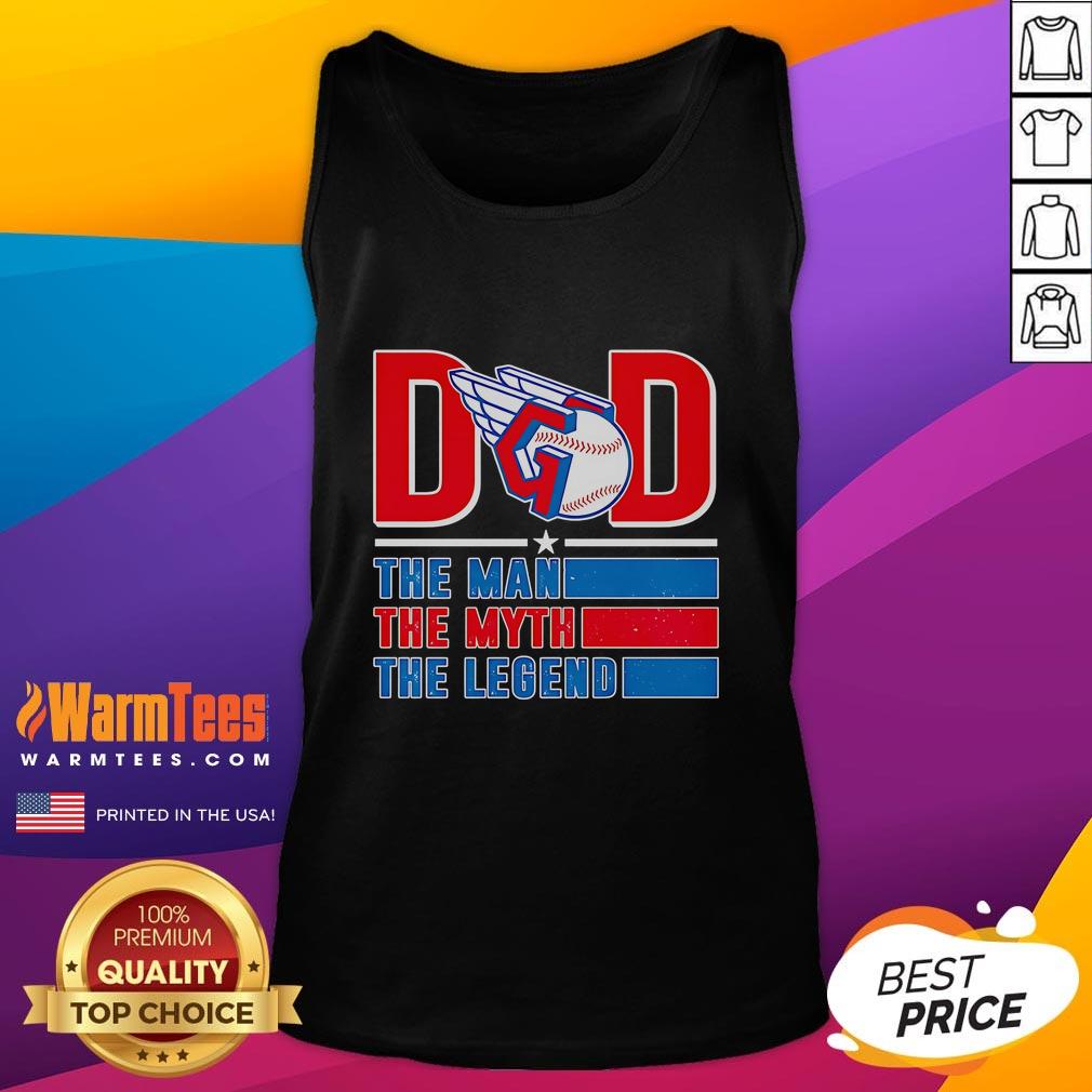 Nice Dad The Man The Myth The Legend Cleveland Guardians T-Shirt - Image 4