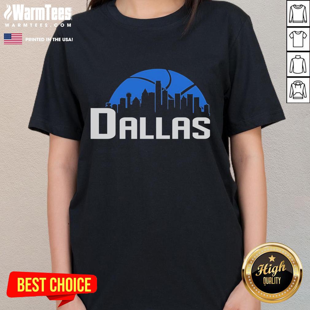 Nice Dallas Cityscape Skyline T-Shirt - Image 3