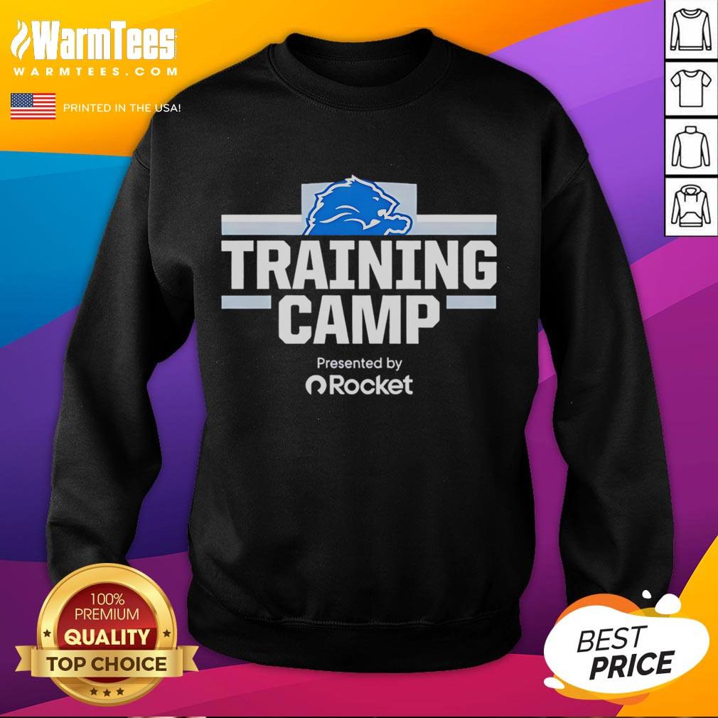 Nice Detroit Lions Training Camp Presented By Rocket T-Shirt - Image 5