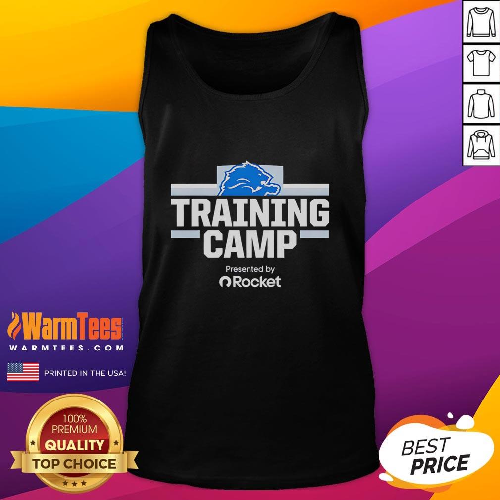Nice Detroit Lions Training Camp Presented By Rocket T-Shirt - Image 4