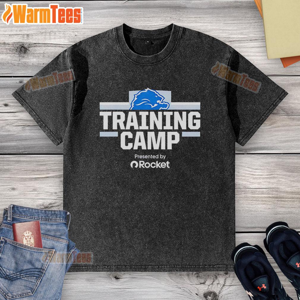 Nice Detroit Lions Training Camp Presented By Rocket T-Shirt - Image 6