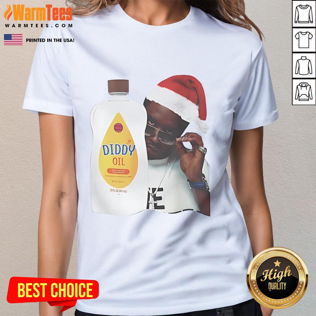 Nice Diddy Baby Oil Christmas Santa T-Shirt - Image 3