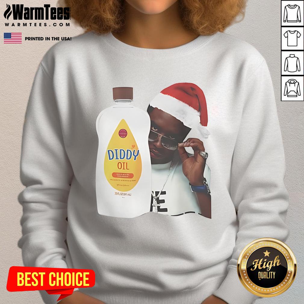 Nice Diddy Baby Oil Christmas Santa T-Shirt - Image 5
