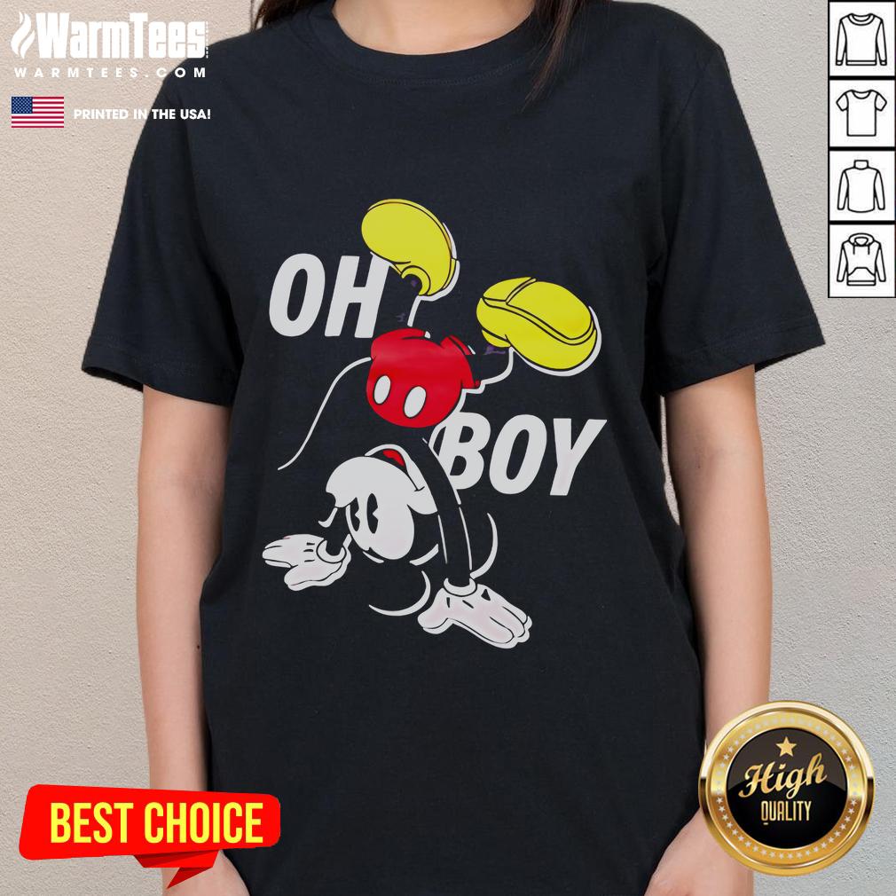 Nice Disney Mickey Mouse Oh Boy T-Shirt - Image 3