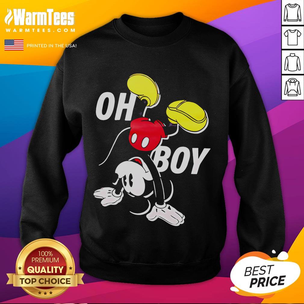 Nice Disney Mickey Mouse Oh Boy T-Shirt - Image 5