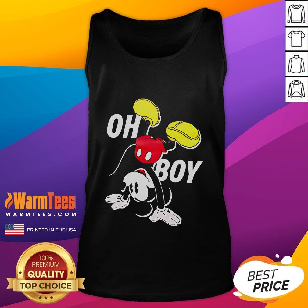 Nice Disney Mickey Mouse Oh Boy T-Shirt - Image 4