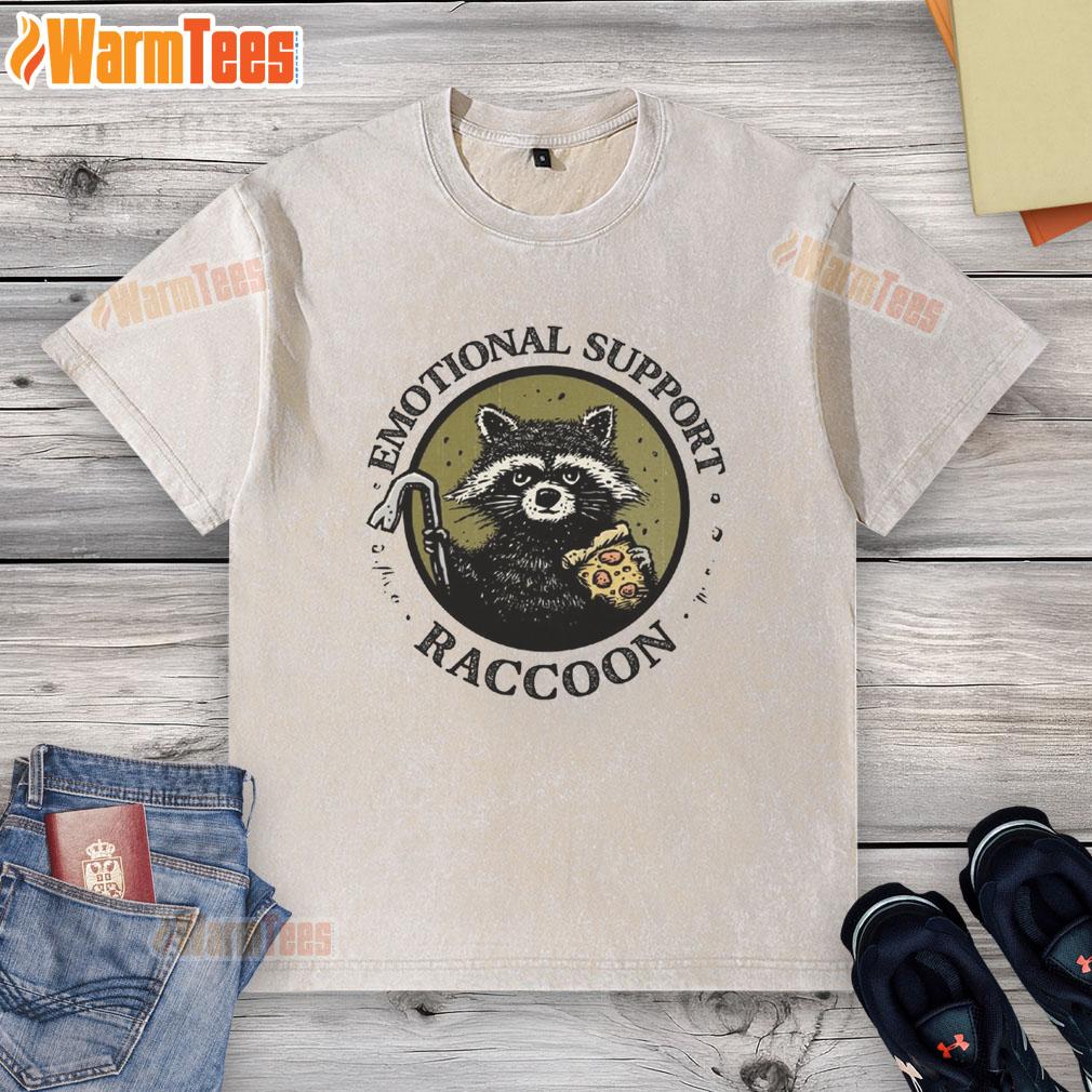 Nice Emotional Support Raccoon T-Shirt - Image 6