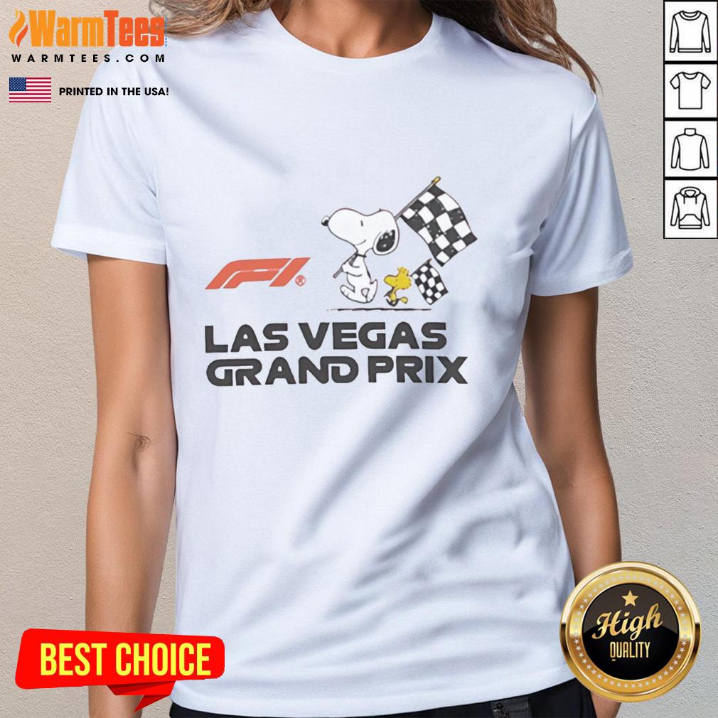 Nice F1 Peanuts Las Vegas Grand Prix T-Shirt - Image 3