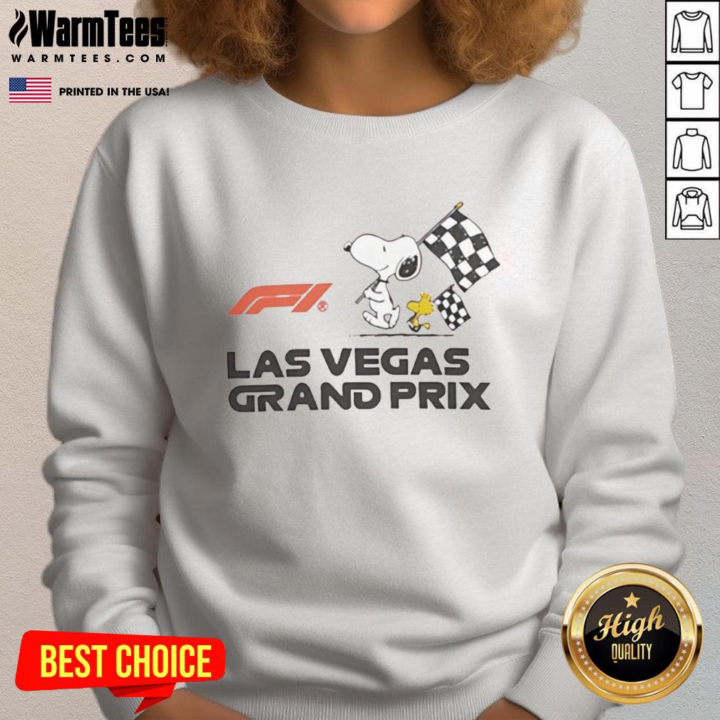 Nice F1 Peanuts Las Vegas Grand Prix T-Shirt - Image 5