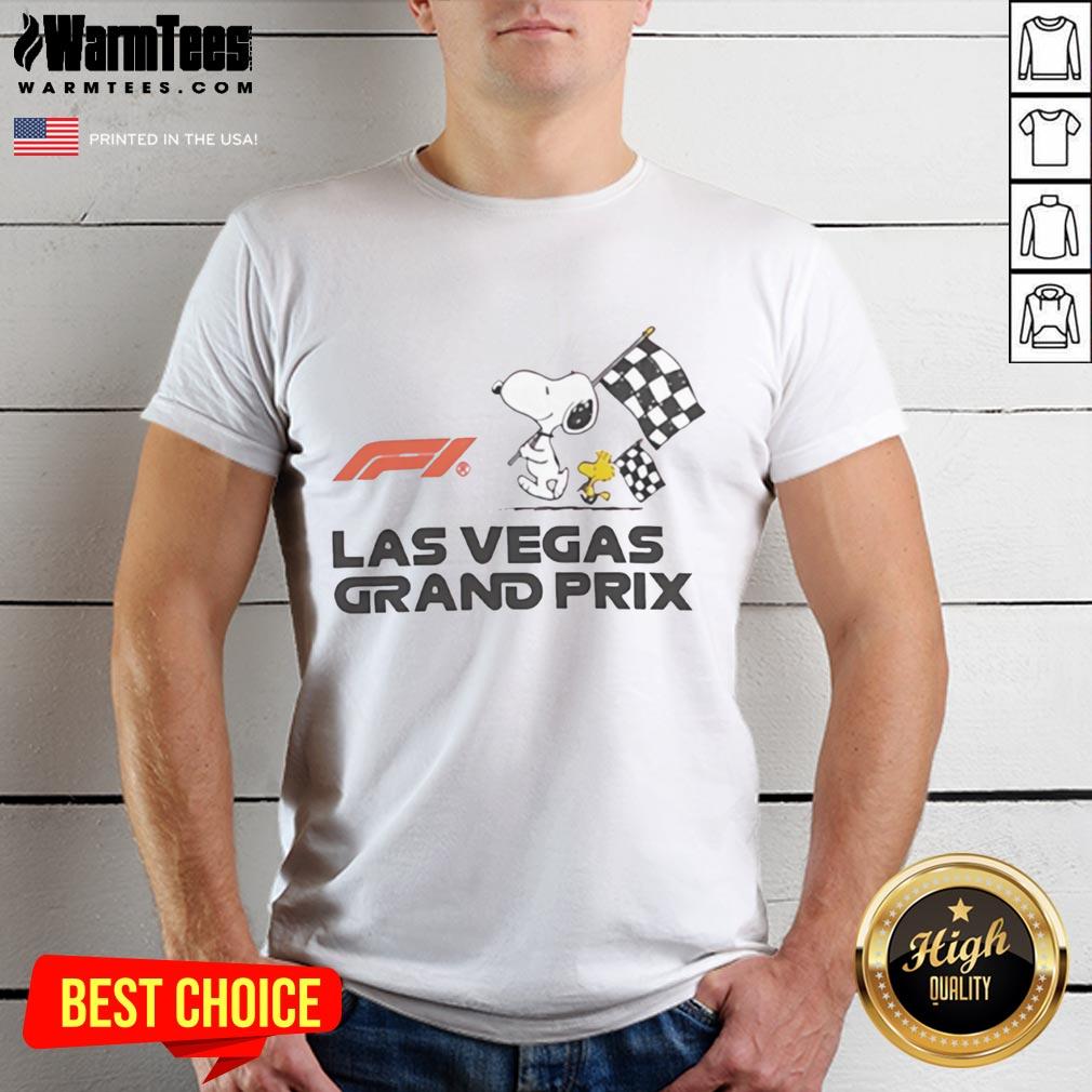Nice F1 Peanuts Las Vegas Grand Prix T-Shirt