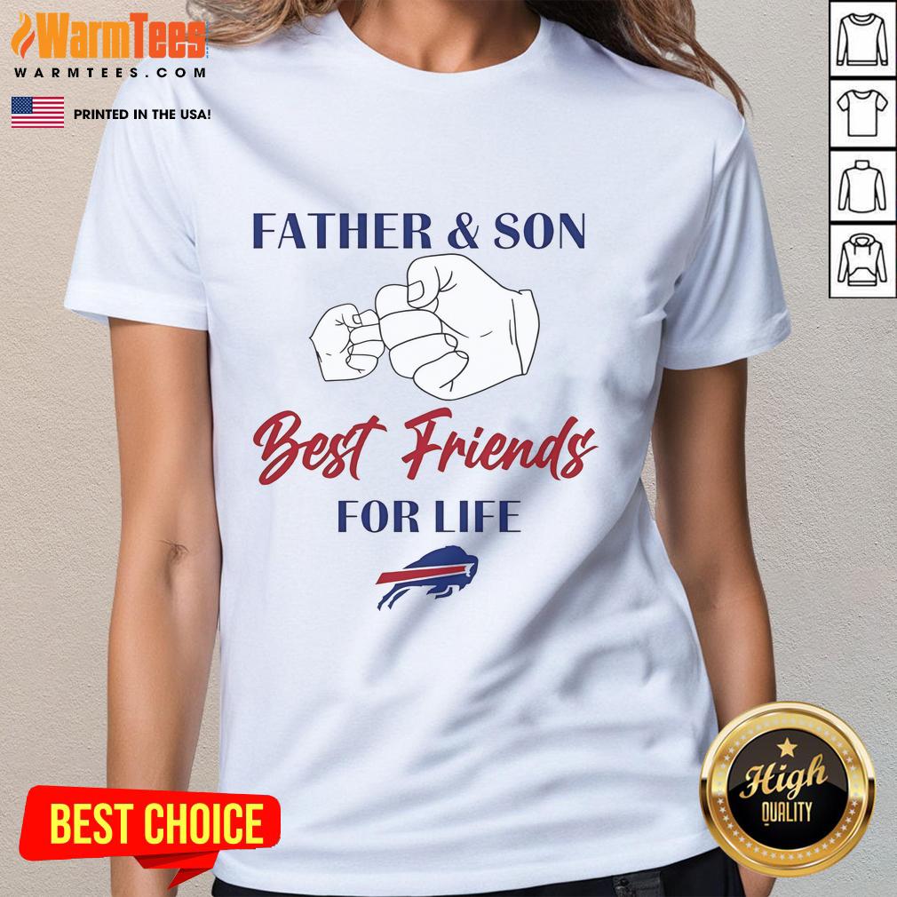 Nice Father And Son Best Friends For Life Buffalo Bills Logo T-Shirt - Image 3