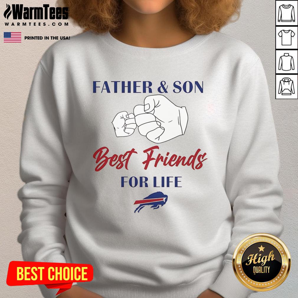 Nice Father And Son Best Friends For Life Buffalo Bills Logo T-Shirt - Image 5