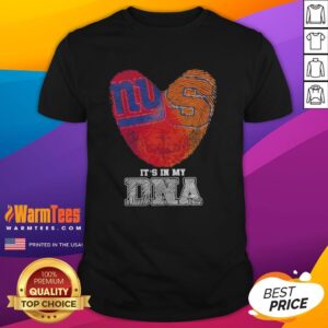 Nice Fingerprints New York Giants X Syracuse Orange It's In My Dna T-Shirt