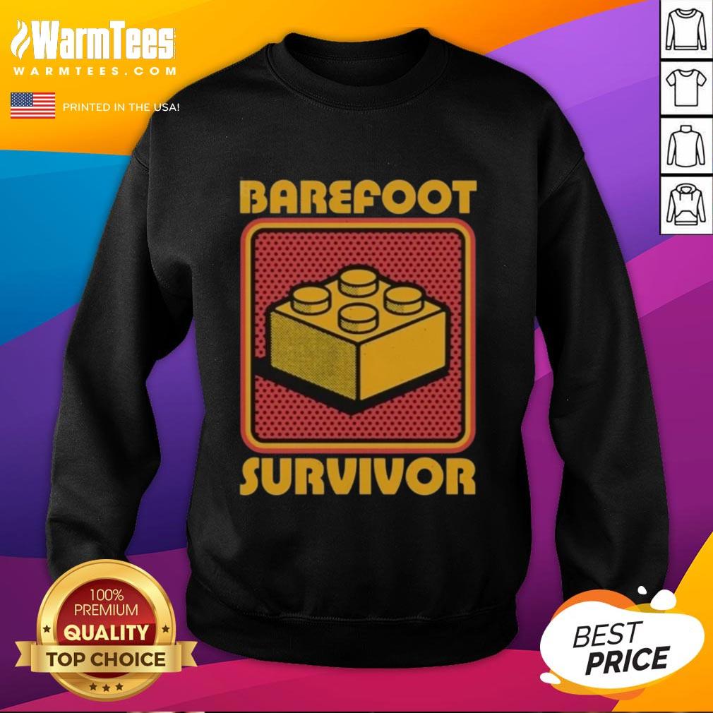 Nice Foot Brick Survivor Barefoot Lego Survivor T-Shirt - Image 5