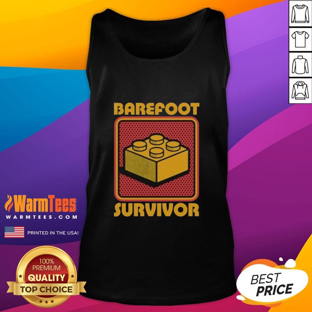 Nice Foot Brick Survivor Barefoot Lego Survivor T-Shirt - Image 4