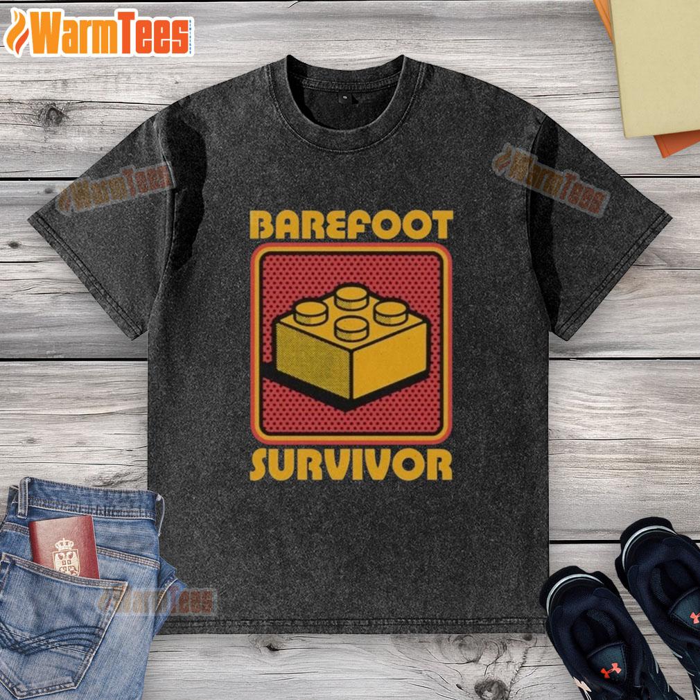 Nice Foot Brick Survivor Barefoot Lego Survivor T-Shirt - Image 6