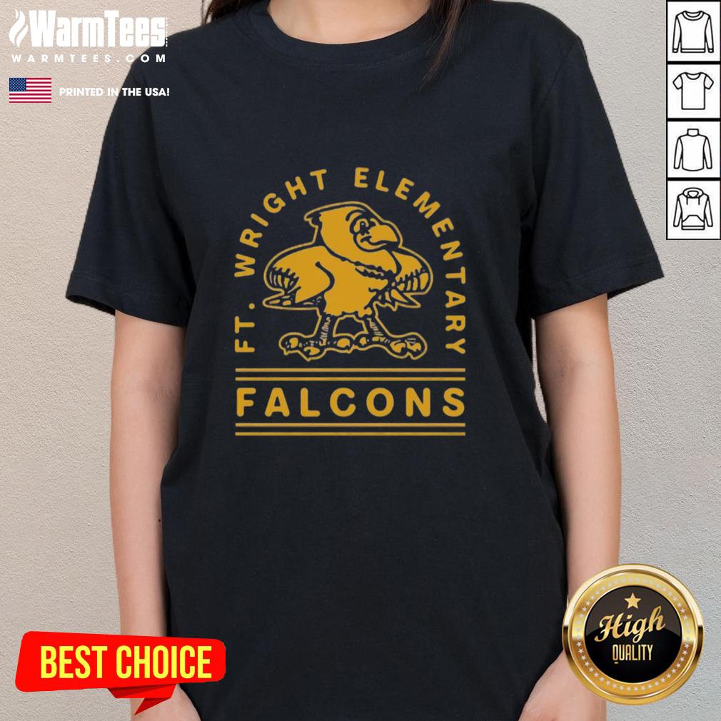 Nice Ft Wright Falcons Gold Arch T-Shirt - Image 3