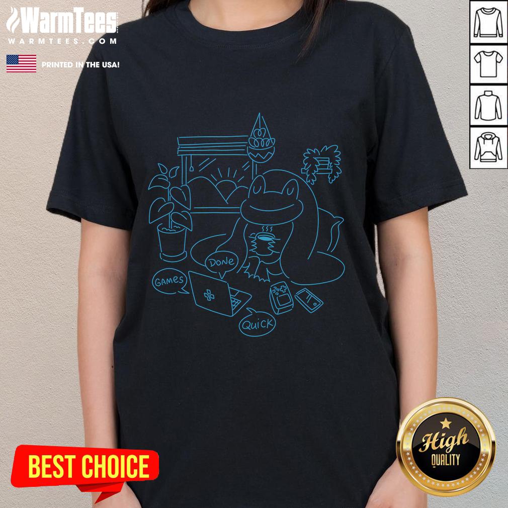 Nice GDQ Home Frog Comfy T-Shirt - Image 3