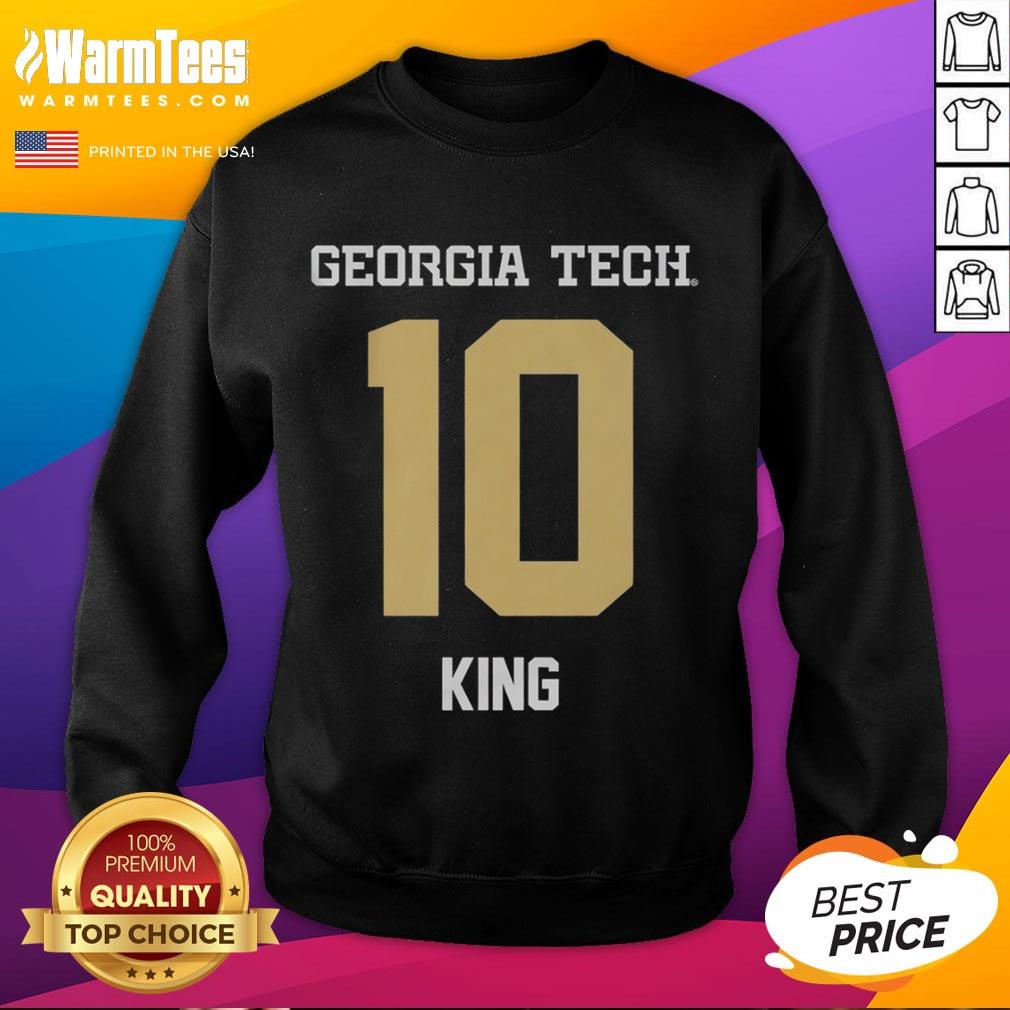 Nice Georgia Tech Yellow Jackets Football Haynes King #10 T-Shirt - Image 5