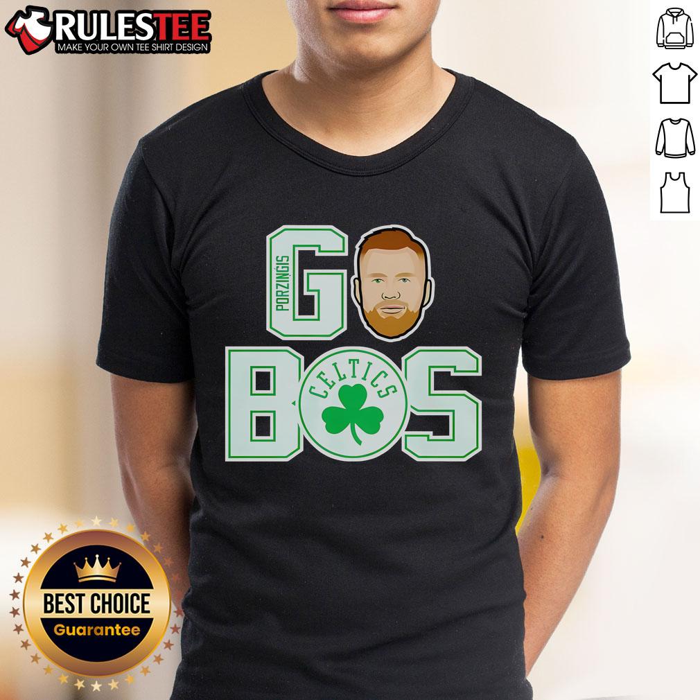 Nice Go Bos Kristaps Porzingis Boston Celtics T-Shirt