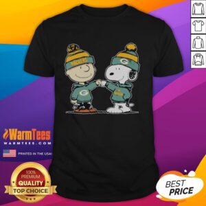 Nice Green Bay Packers Snoopy And Charlie Brown Best Friends T-Shirt