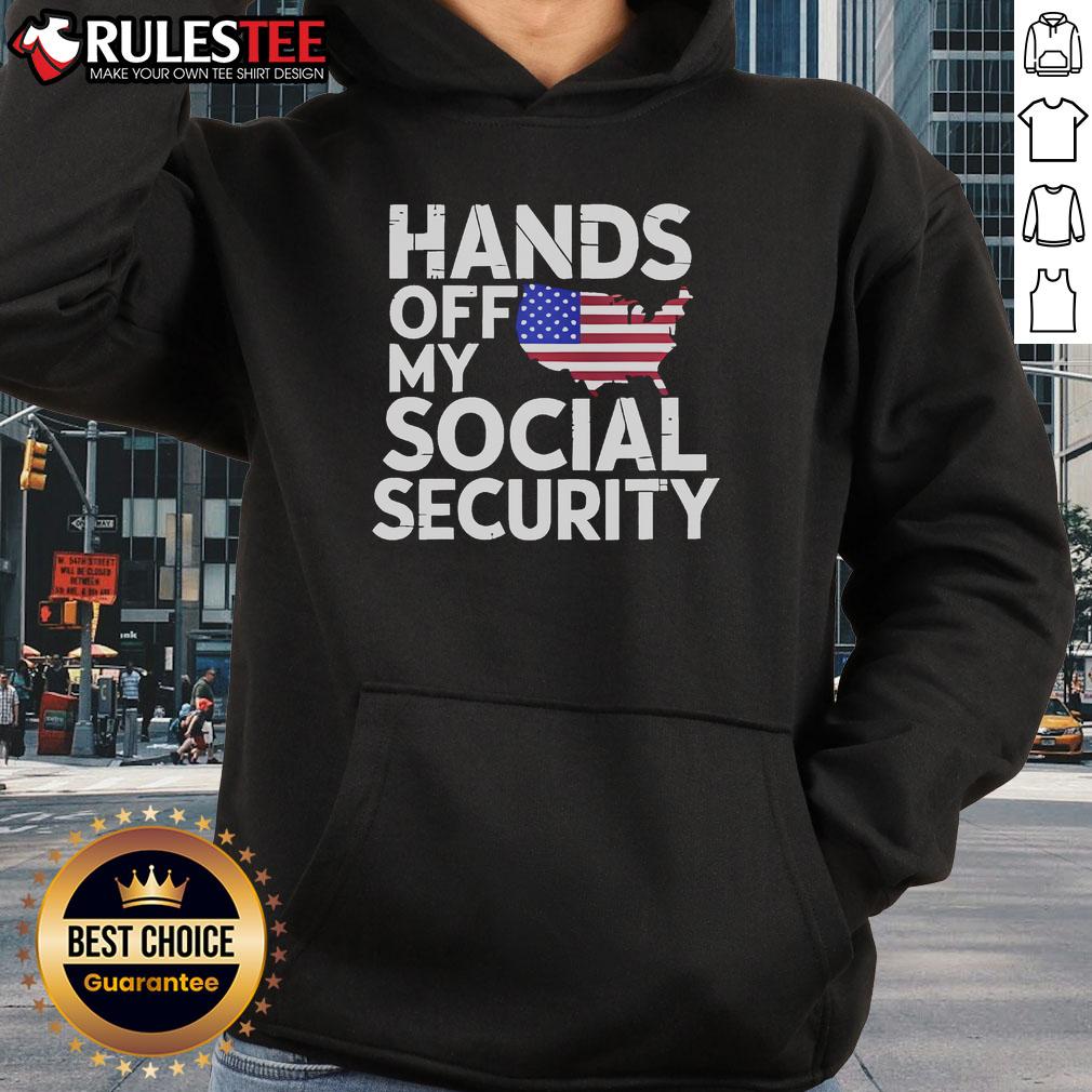 Nice Hands Off My Social Security T-Shirt - Image 2