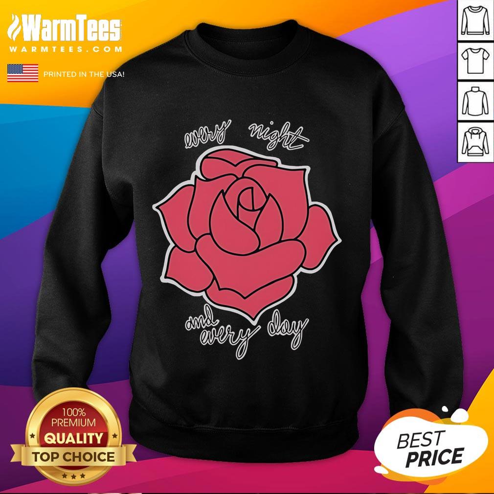Nice Haywire Every Night And Every Day Rose T-Shirt - Image 5