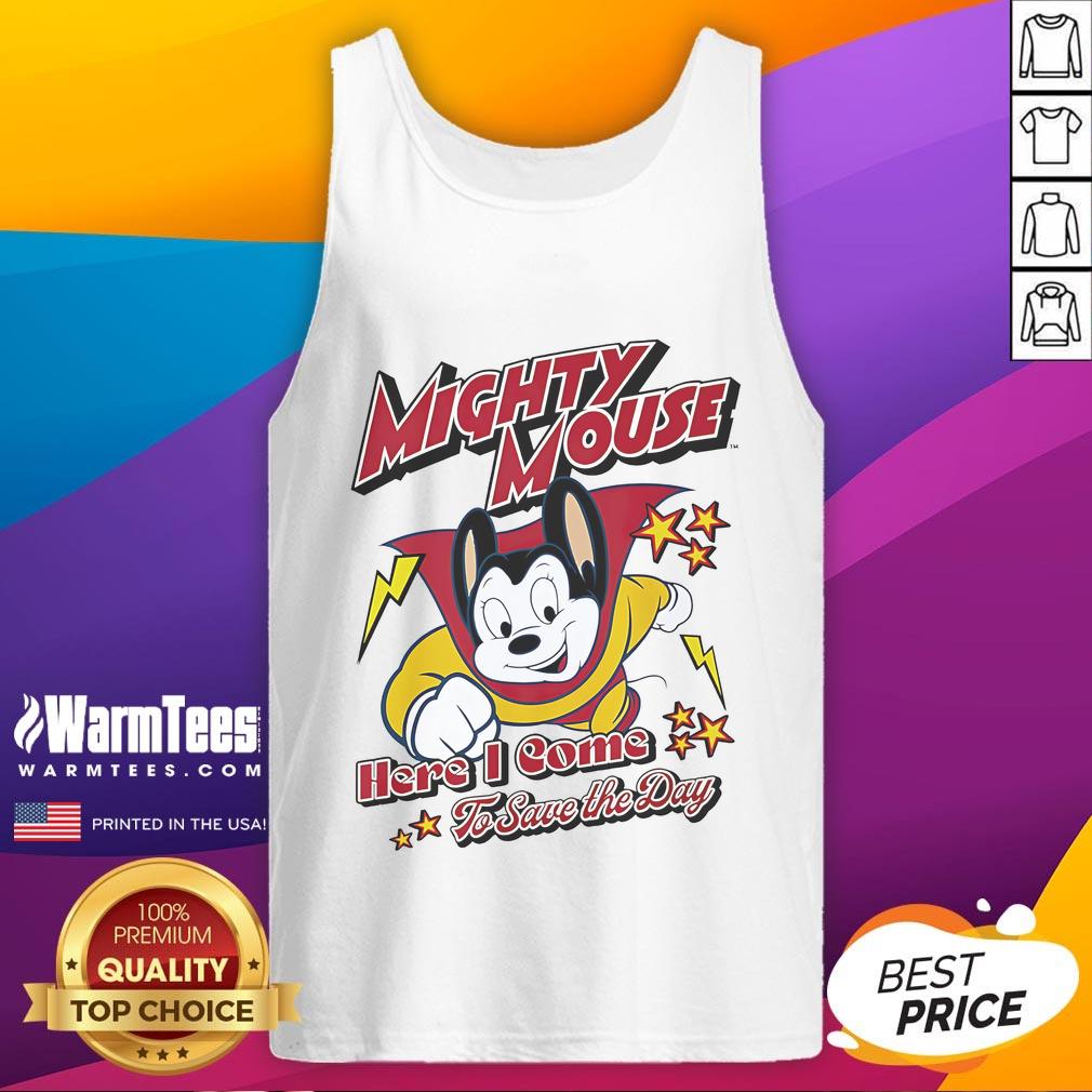 Nice Here I Come To Save The Day Mighty Mouse T-Shirt - Image 4