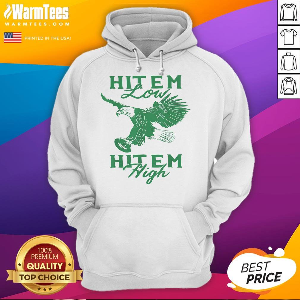Nice Hit Em Low Hit Em High T-Shirt - Image 2